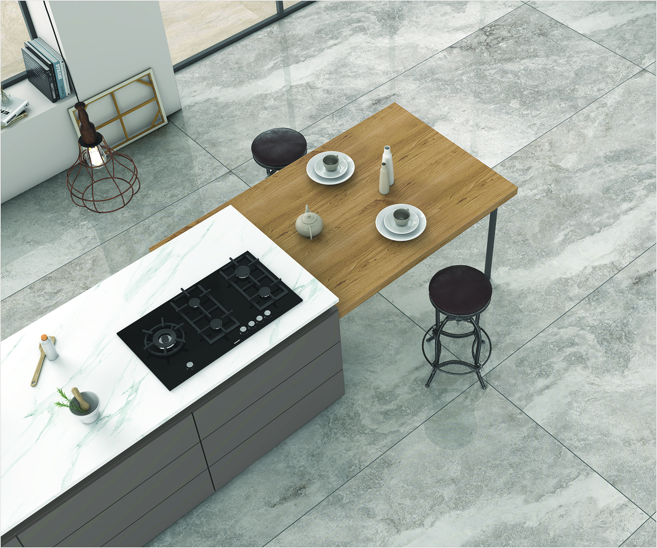 All Armani Graphite Polished Porcelain Floor Tile