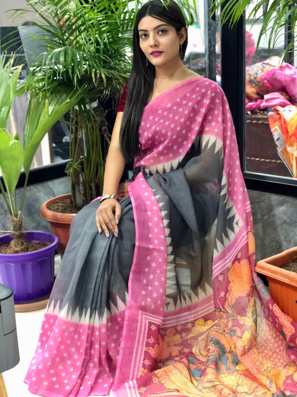 Casual Linen Sarees