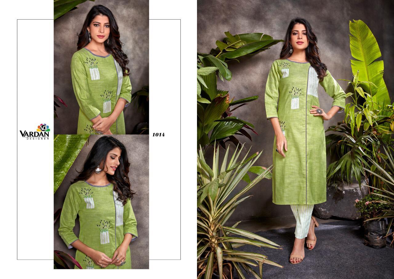 Vardhan Designer Spark Vol 2 - Heavy South Cotton Kurti With Stitched Pants | Multi-color, Handwork Jamswork Embroidery, Sizes M-xxl, Features Washable And Dry Cleanable, Perfect For Casual, Ethnic, Formal, And Party Wear