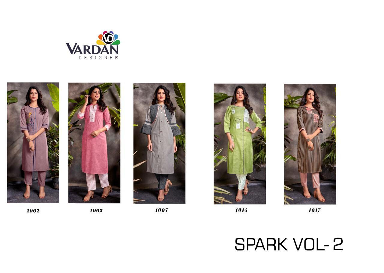 Vardhan Designer Spark Vol 2 - Heavy South Cotton Kurti With Stitched Pants | Multi-color, Handwork Jamswork Embroidery, Sizes M-xxl, Features Washable And Dry Cleanable, Perfect For Casual, Ethnic, Formal, And Party Wear