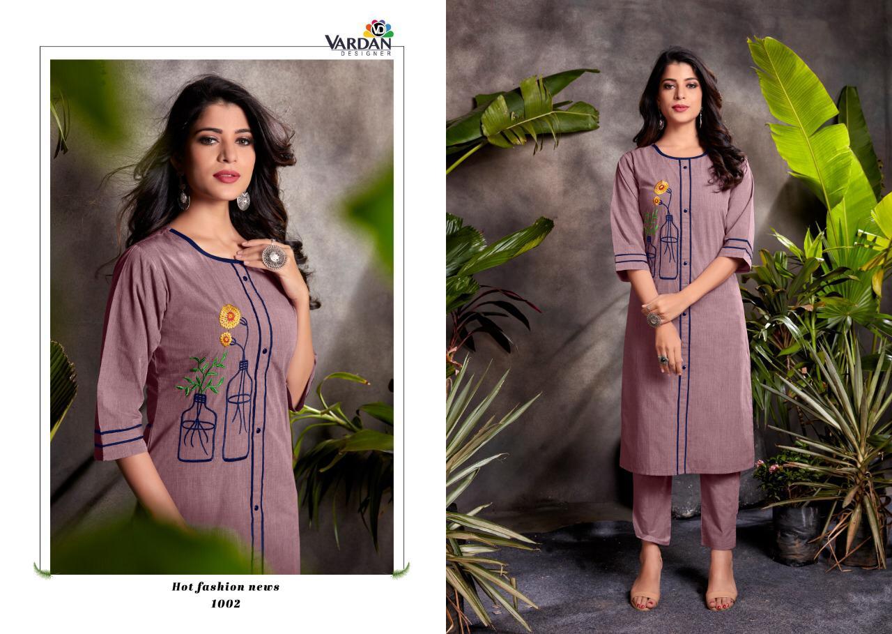 Vardhan Designer Spark Vol 2 - Heavy South Cotton Kurti With Stitched Pants | Multi-color, Handwork Jamswork Embroidery, Sizes M-xxl, Features Washable And Dry Cleanable, Perfect For Casual, Ethnic, Formal, And Party Wear