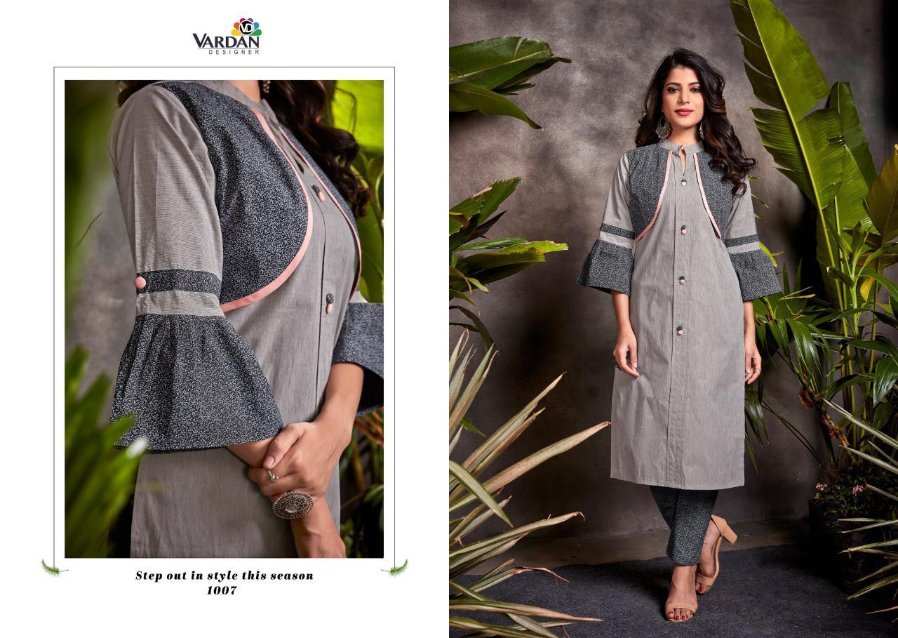 Vardhan Designer Spark Vol 2 - Heavy South Cotton Kurti With Stitched Pants | Multi-color, Handwork Jamswork Embroidery, Sizes M-xxl, Features Washable And Dry Cleanable, Perfect For Casual, Ethnic, Formal, And Party Wear