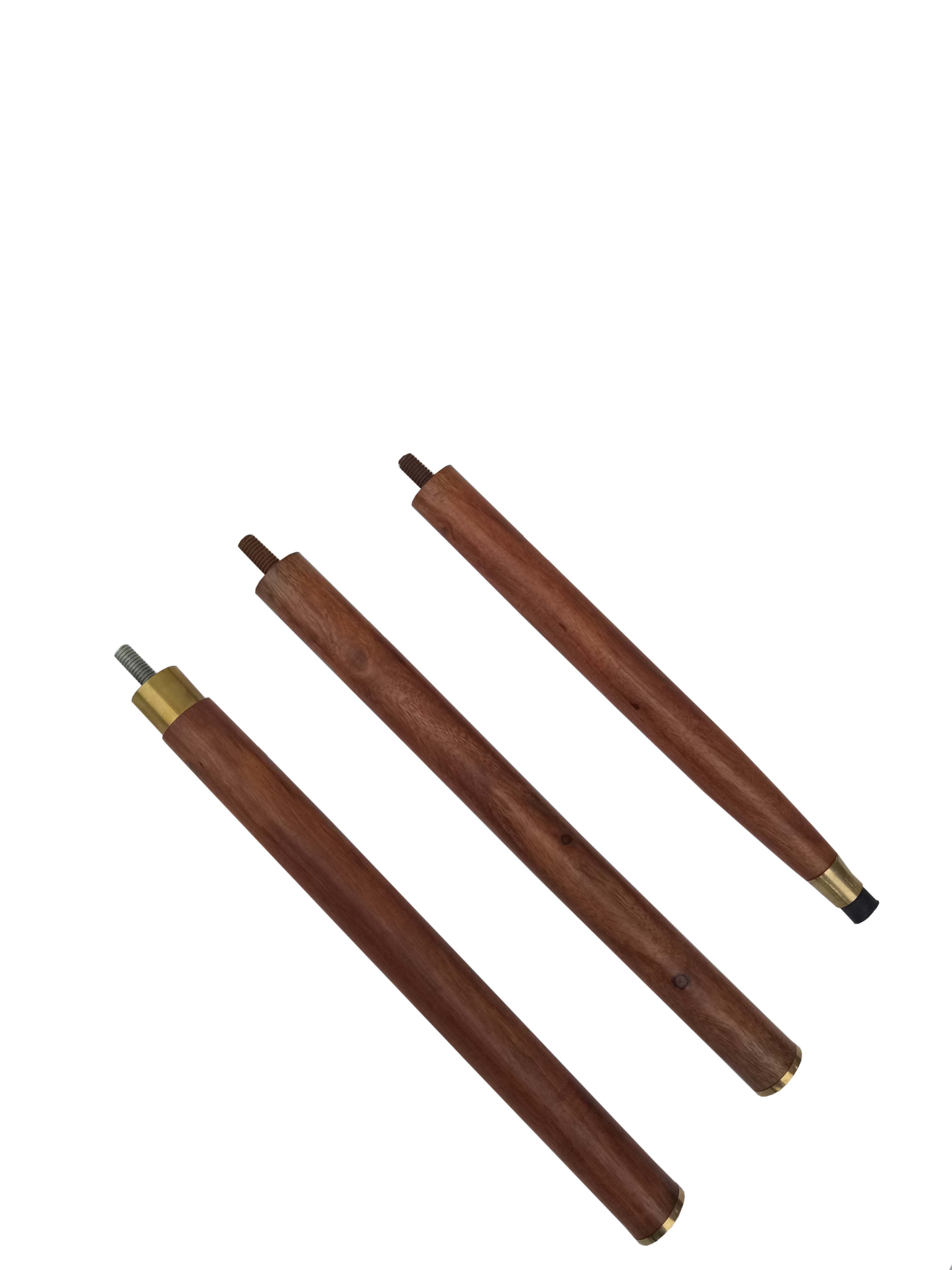 Brass Round Handle Wooden Walking Stick