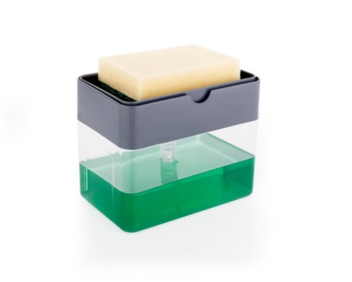 Sponge Holder - ABS Plastic, 2-in-1 Dispenser & Caddy, Multi Color | Innovative Design, High Capacity, Rustproof, Effortless Dispensing