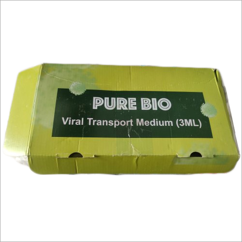 Vtm Kit - Plastic Material, 1 Reaction Per Kit | Viral Transport Medium, Test Tube, Swab