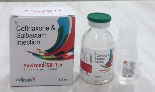 Ceftriaxone Sodium I.P.1000 mg + Sulbactum Sodium I.P. 500 mg