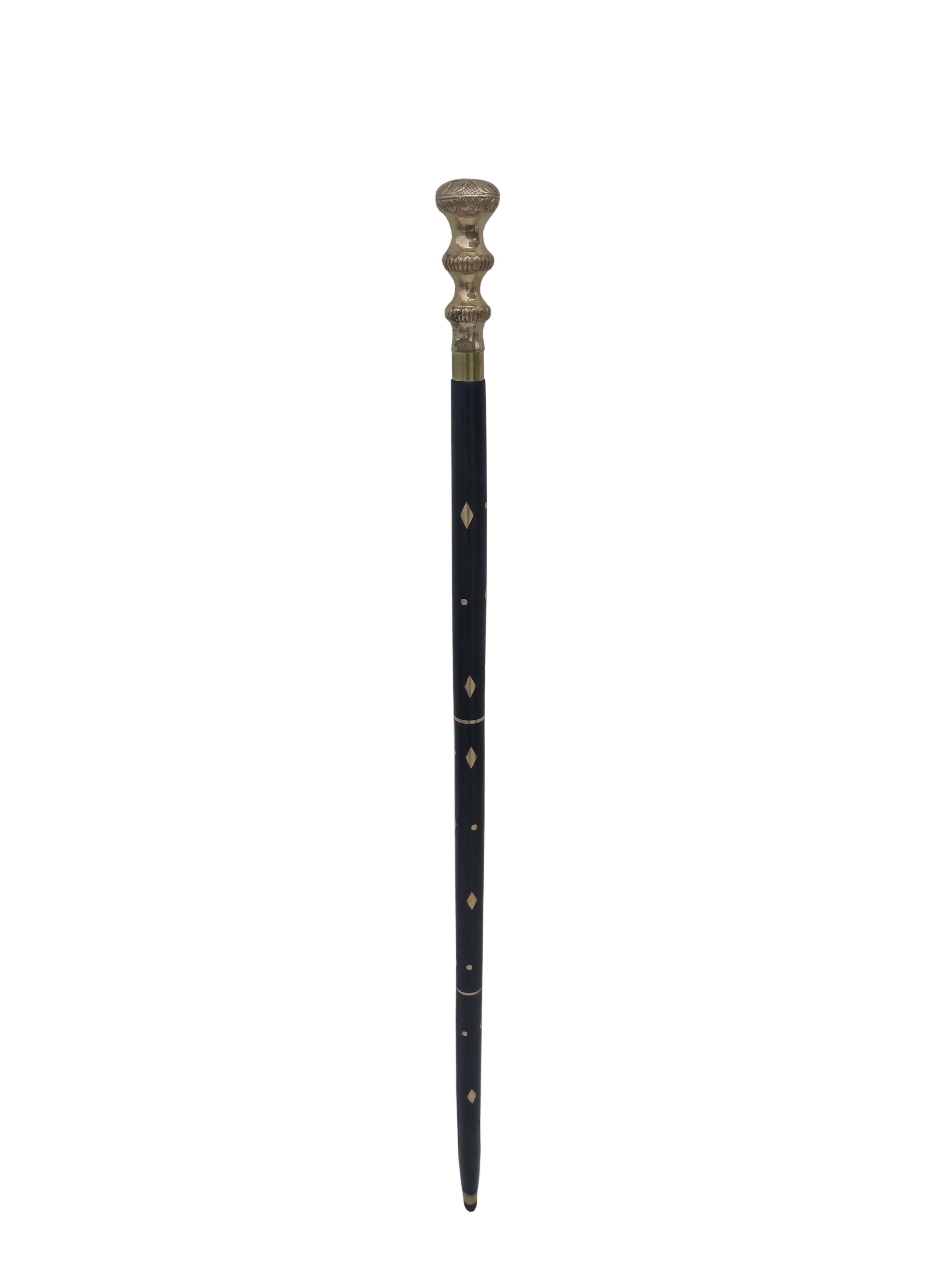 Black Wooden Walking Stick
