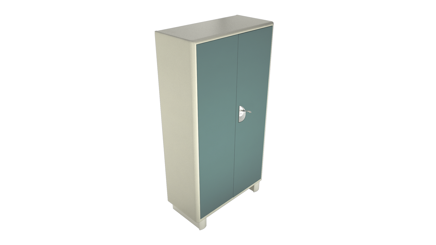 Godrej Interio Almira - Crca Steel, 91.6x48.6x198 Cm, Spring Blue | Eco-friendly Design, Modern Appearance, 1-year Warranty