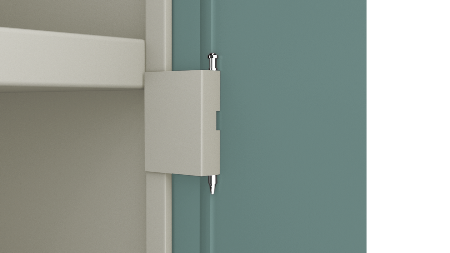 Godrej Interio Almira - Crca Steel, 91.6x48.6x198 Cm, Spring Blue | Eco-friendly Design, Modern Appearance, 1-year Warranty