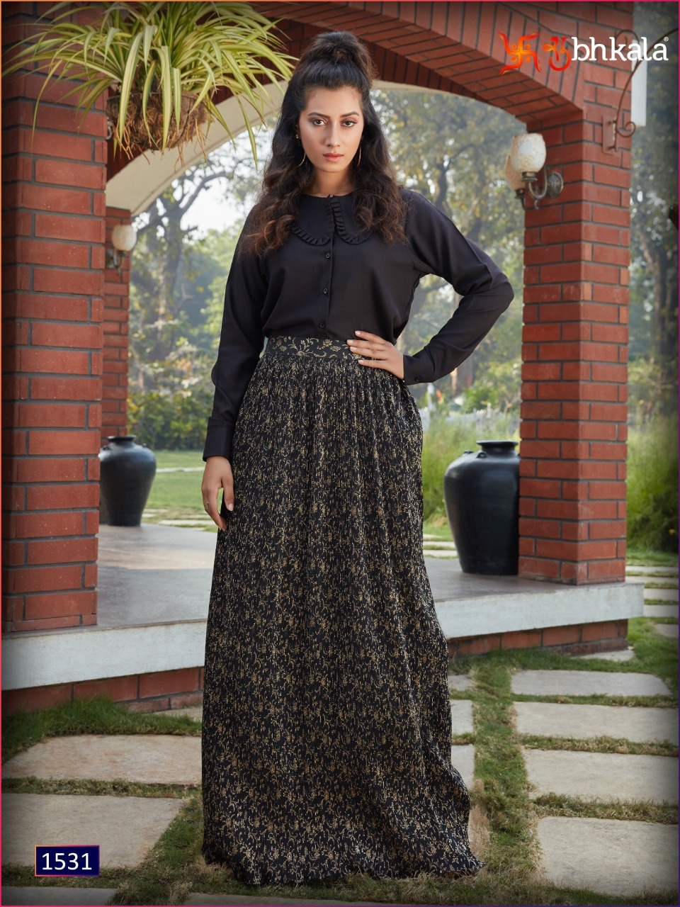 Multi Color Shubhkala Frill And Flare Vol 2 Cotton Kurti With Skirt Catalog