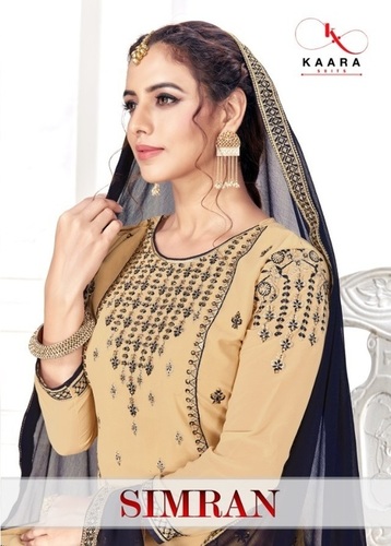 Multi Color Kaara Suit Simran Fox Georgette Sharara Style Designer Salwar Suits Catalog