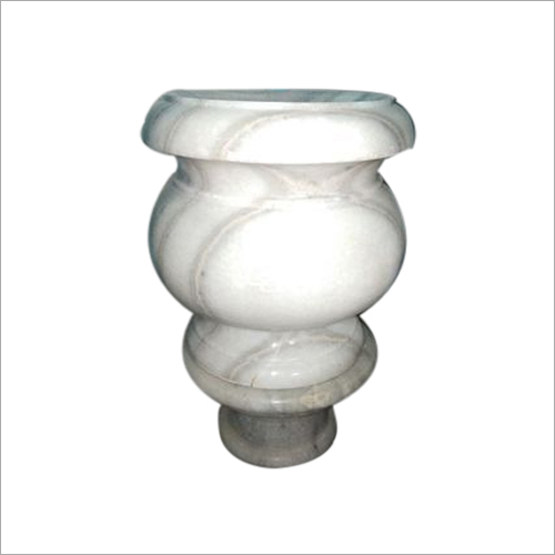 Makrana White Marble Planters - Use: Outdoor Decoration