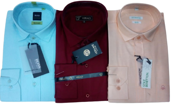 Multi Shades Branded Printed Shirts