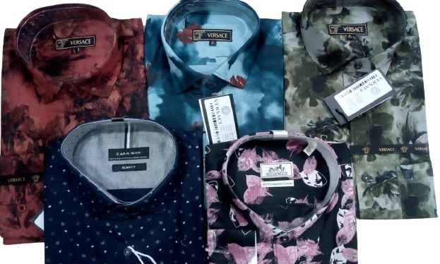 Multi Shades Branded Printed Shirts