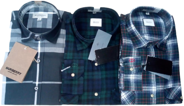 Multi Shades Branded Printed Shirts