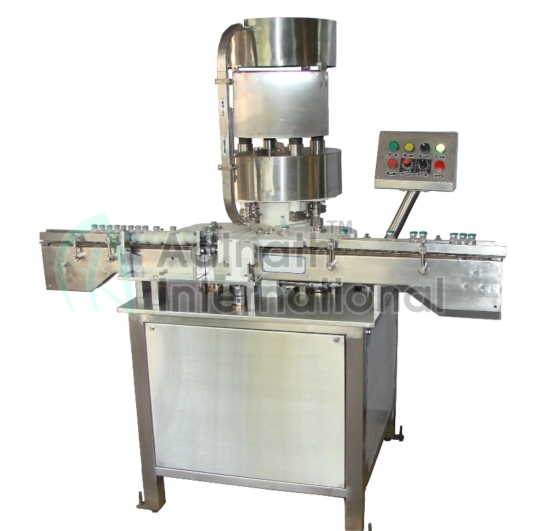 Semi Automatic Vial Cap Sealing Machine - Stainless Steel, 1000 X 720 X 1400 Mm | 1 Hp Electric Motor, 220/380 Volt Supply, 1 Year Warranty