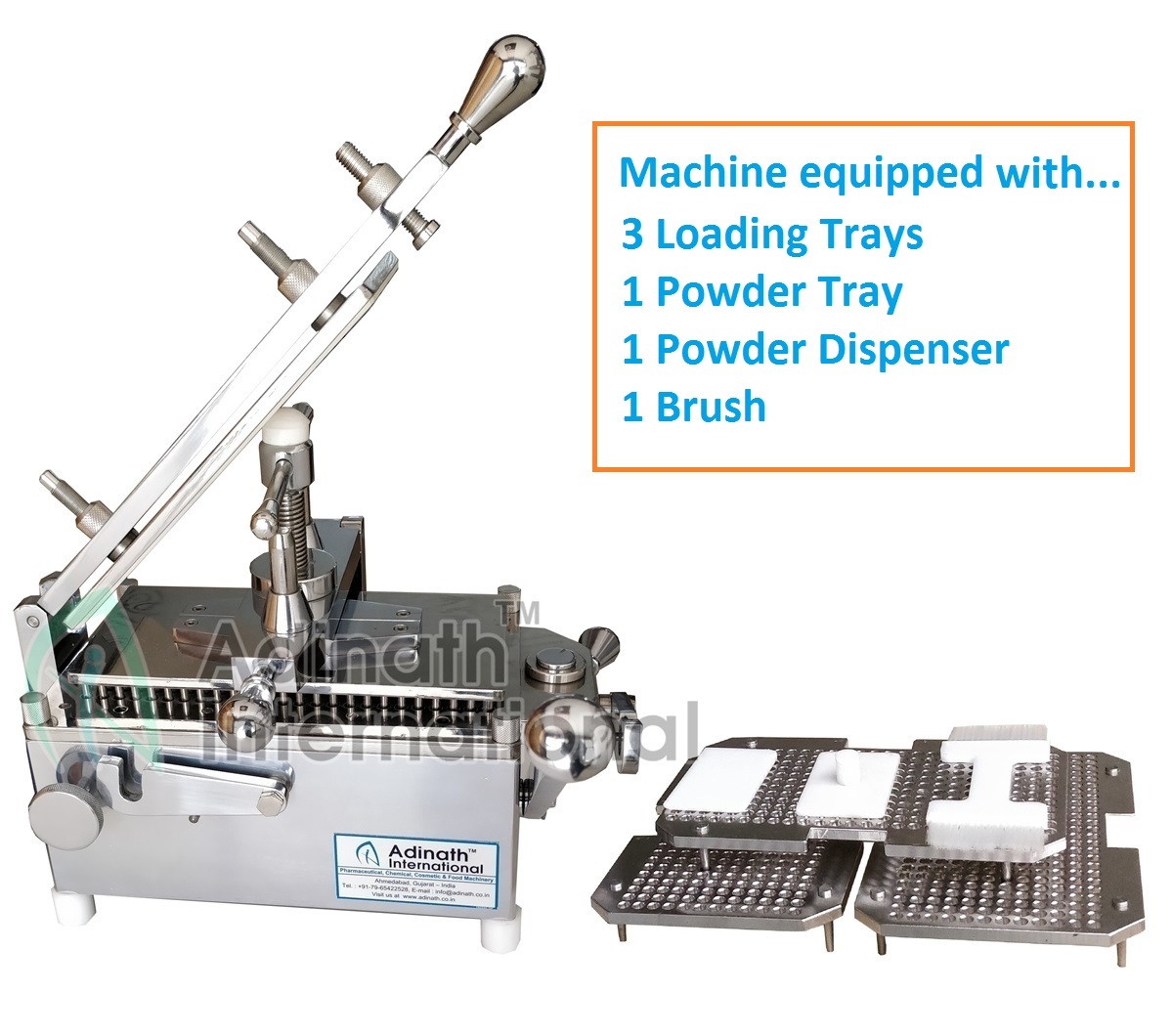 Silver Manual Capsual Filling Machine
