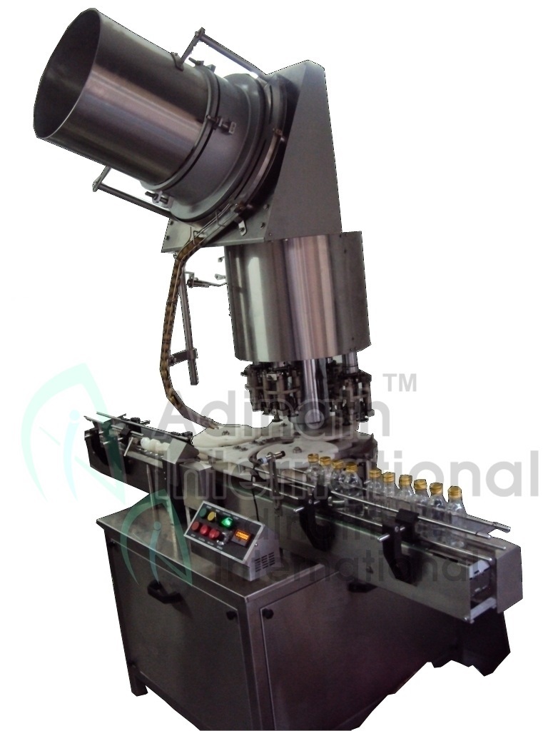 Automatic Bottle Capping Machine - Stainless Steel, 1000x1000x1800 Mm | 380v Electric Drive, 1 Year Warranty, Silver Finish, Human Machine Interface