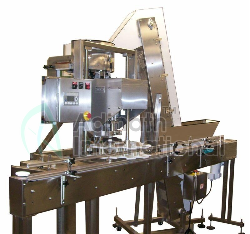 Automatic Bottle Capping Machine - Stainless Steel, 1000x1000x1800 Mm | 380v Electric Drive, 1 Year Warranty, Silver Finish, Human Machine Interface