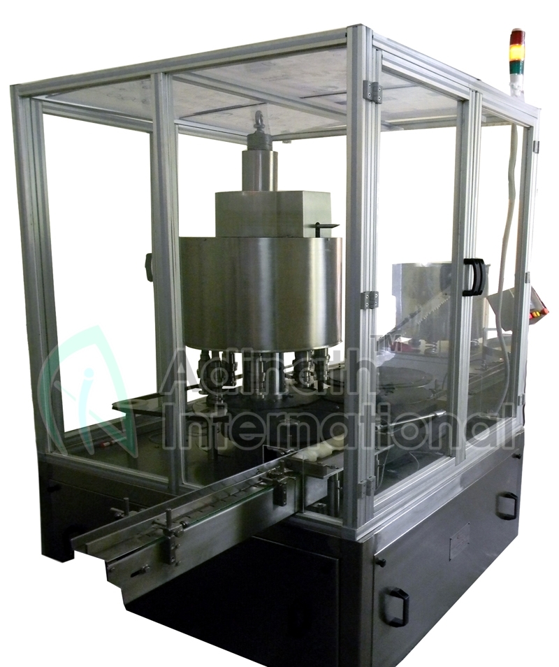 Automatic Bottle Capping Machine - Stainless Steel, 1000x1000x1800 Mm | 380v Electric Drive, 1 Year Warranty, Silver Finish, Human Machine Interface