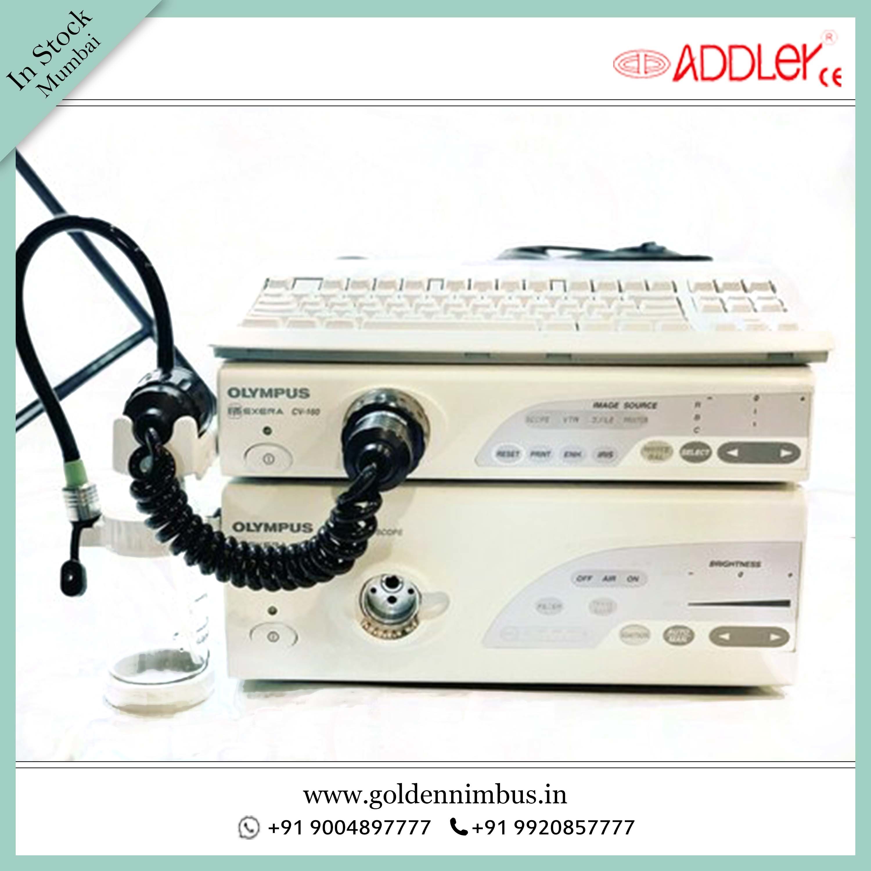 Olympus Cv-180 System - Abs Material, White Color | Includes Video Processor, Xenon Light Source, Video Gastroscope, Colonoscope, Biopsy Forceps
