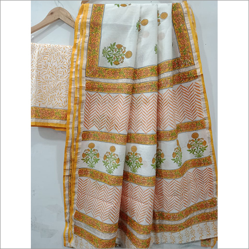 हैंड ब्लॉक प्रिंट कॉटन स्कार्फ