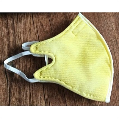 Non Woven Nose Mask - Non-woven Material, Size S-xl, Yellow Color, Cup Shape , Disposable With Elastic Cord Ear-loop For Traffic Police Use