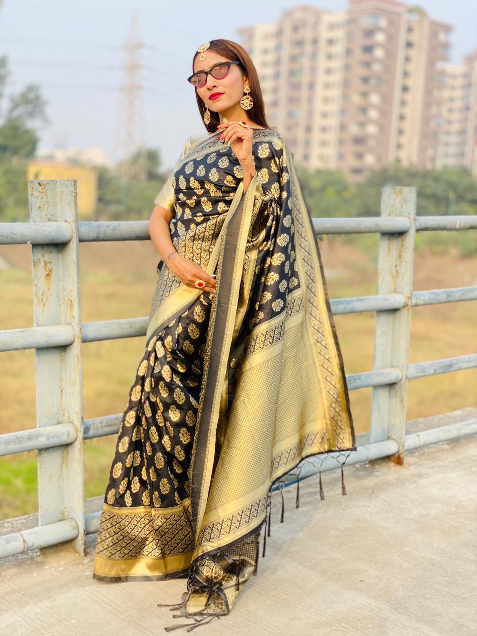 Multi Colour Ladies Crepe Saree