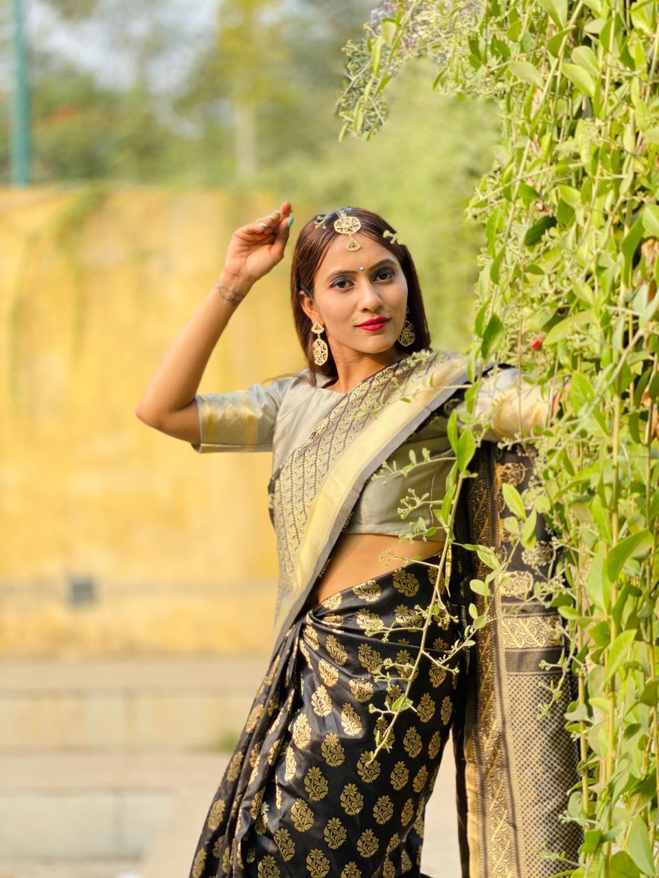 Multi Colour Ladies Crepe Saree