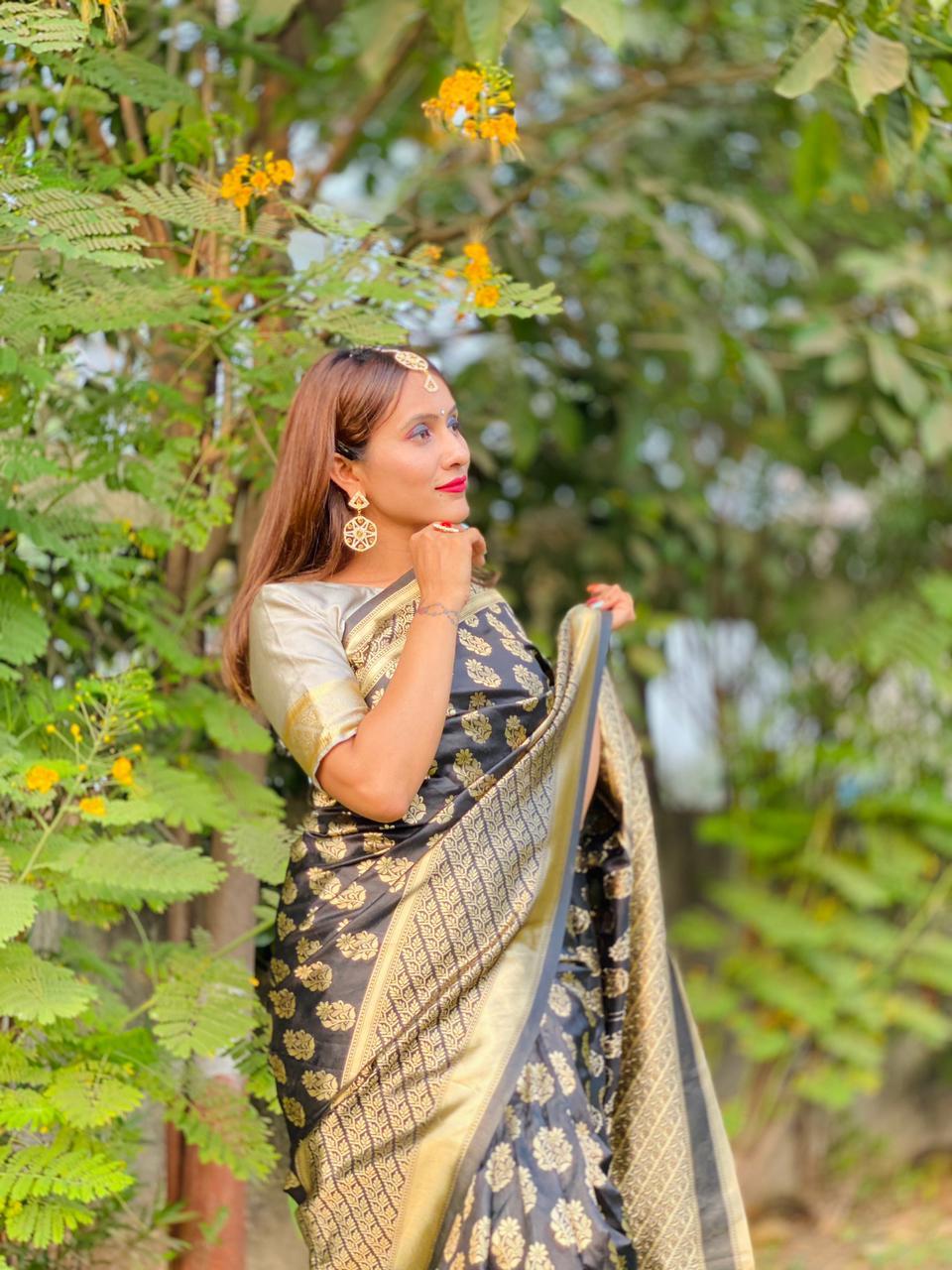 Multi Colour Ladies Crepe Saree