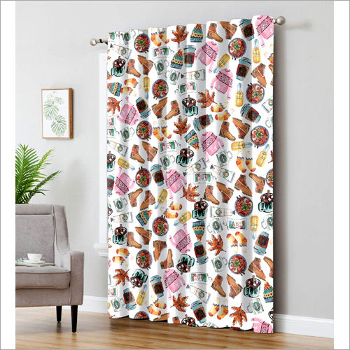 Multicolor Printed Curtain