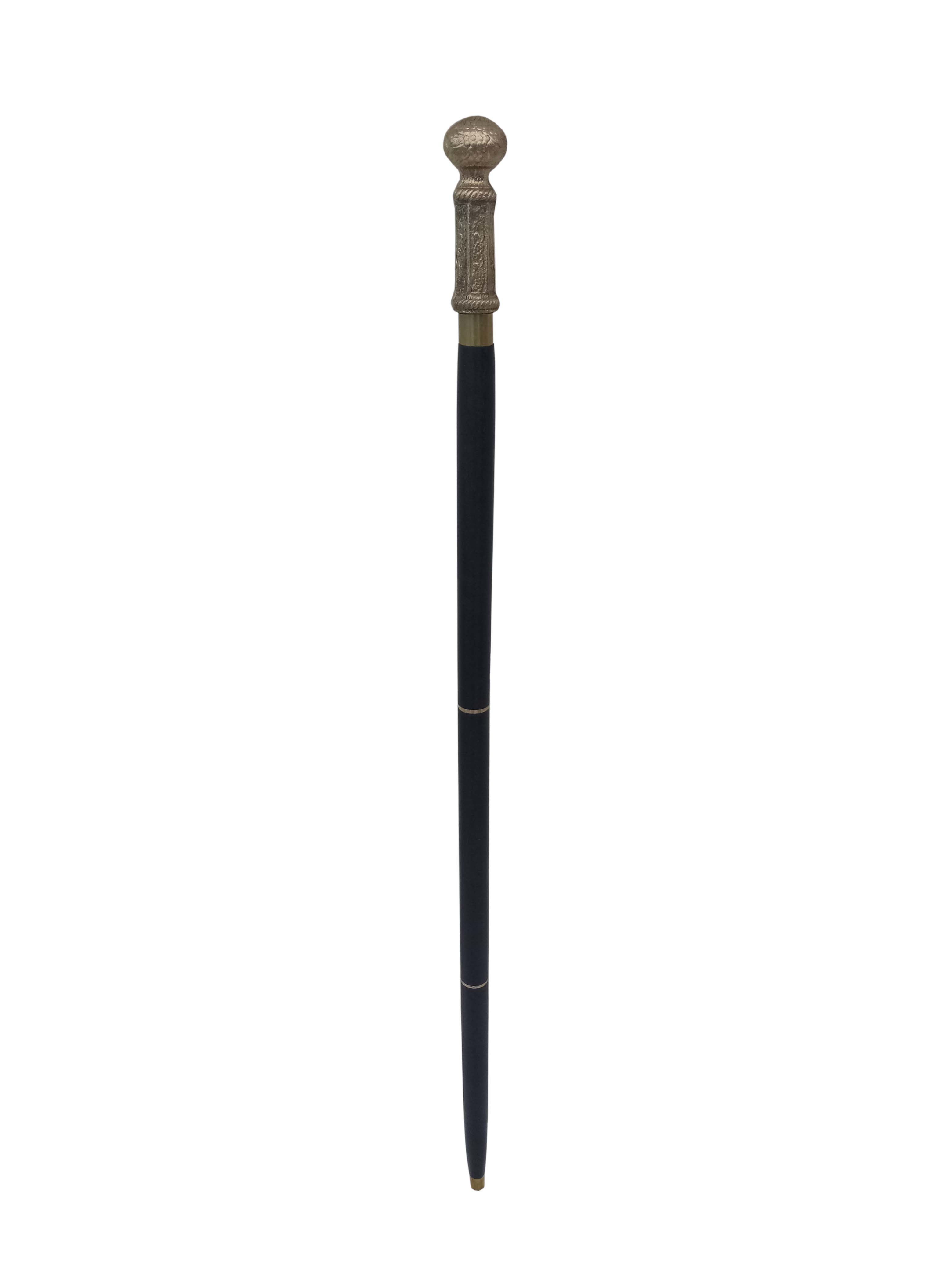 Solid Brass Handle Wooden Walking Stick