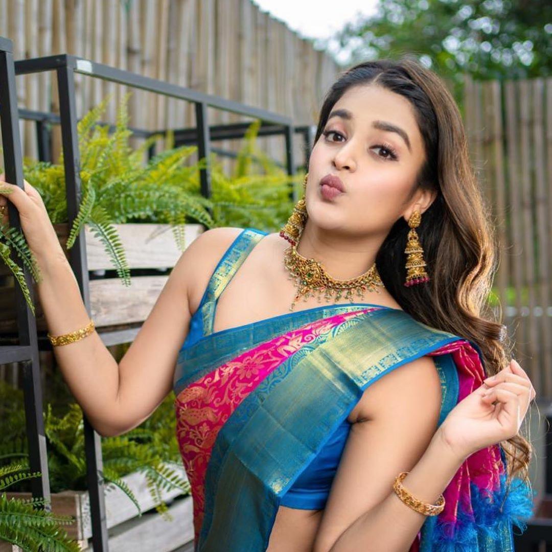 Kanchipuram Silk Saree - Multi Color, Exquisitely Chic, Ideal For Traditional Occasions, Bollywood Style