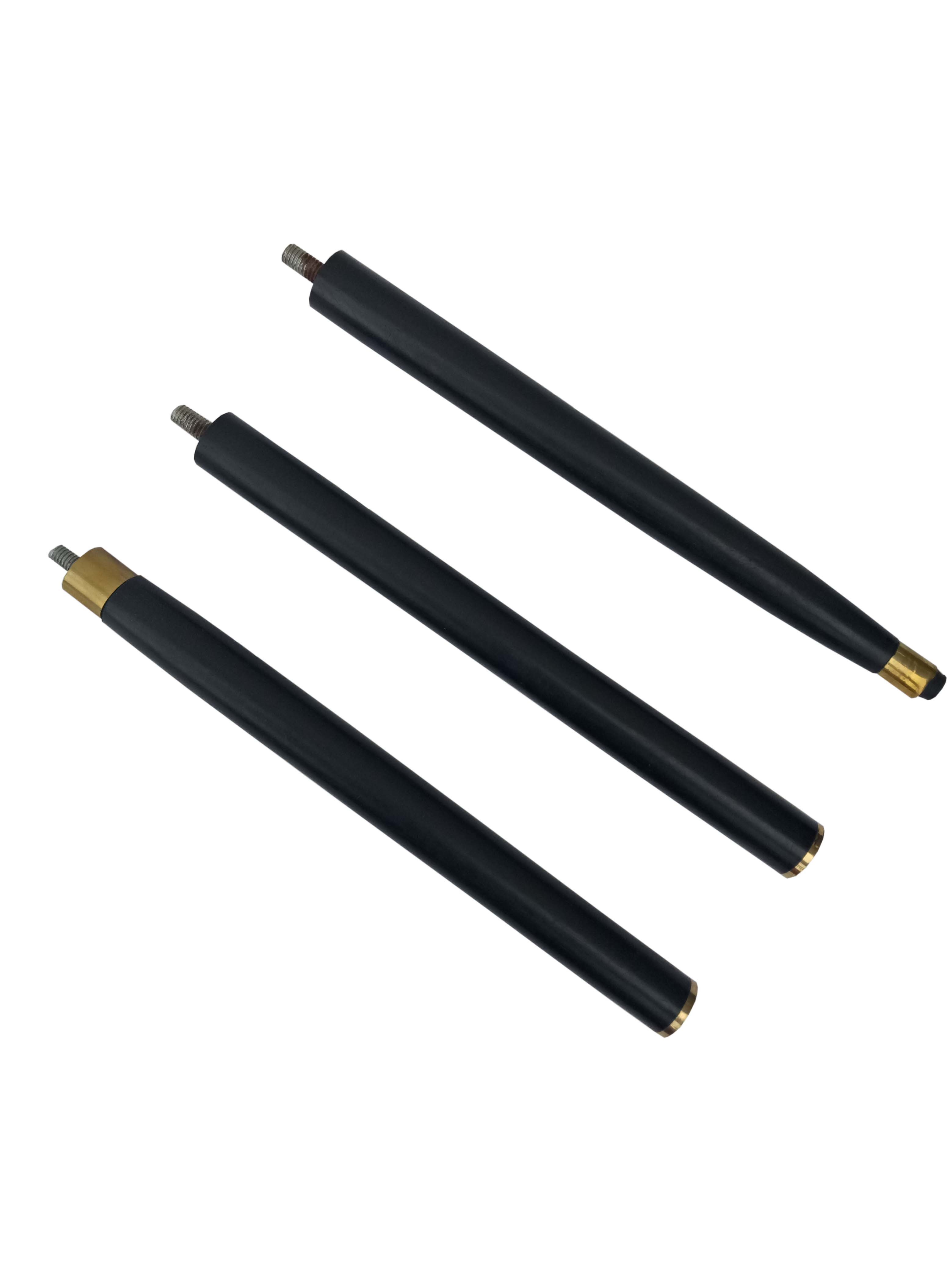 Brass T-type Handle Black Wooden Walking Stick