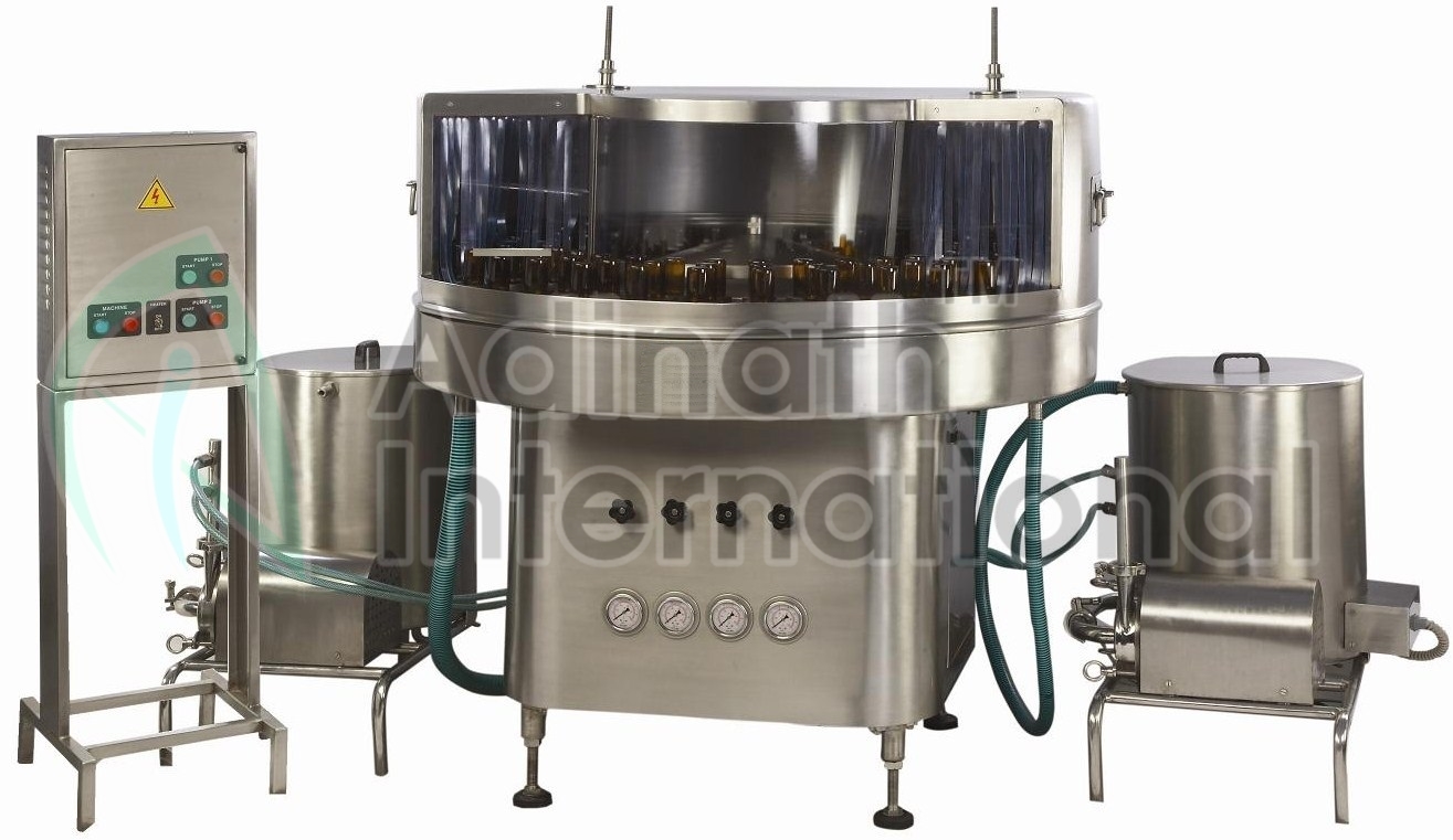 Automatic Bottle Washing Machine - Stainless Steel 316l, 2900x2100x2400 Mm, Silver | High Efficiency, Cgmp Compliant, Low Water Consumption