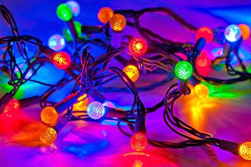 Figured Ball Decorative String Lights - 30 Led, Solar-powered With Multicolor Lights | Ip65 Waterproof, Abs Plastic Material, 8-10 Hours Working Time