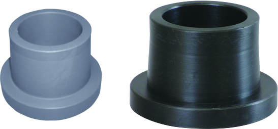 Black & Gray Pp And Hdpe Long Neck Pipe End