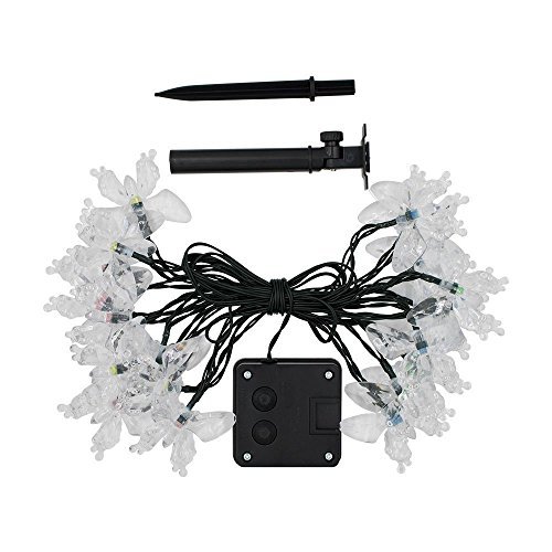 Abs Plastic Solar Butterfly Shaped String Waterproof Light