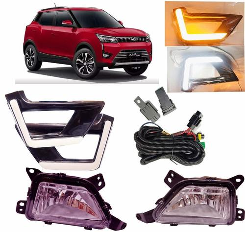 Car Fog Light With DRL Day Running Light with indicator For New Mahindra XUV300