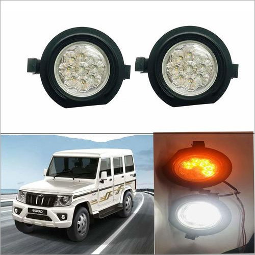 Car Led Fog Light With Indicator For Mahindra Bolero