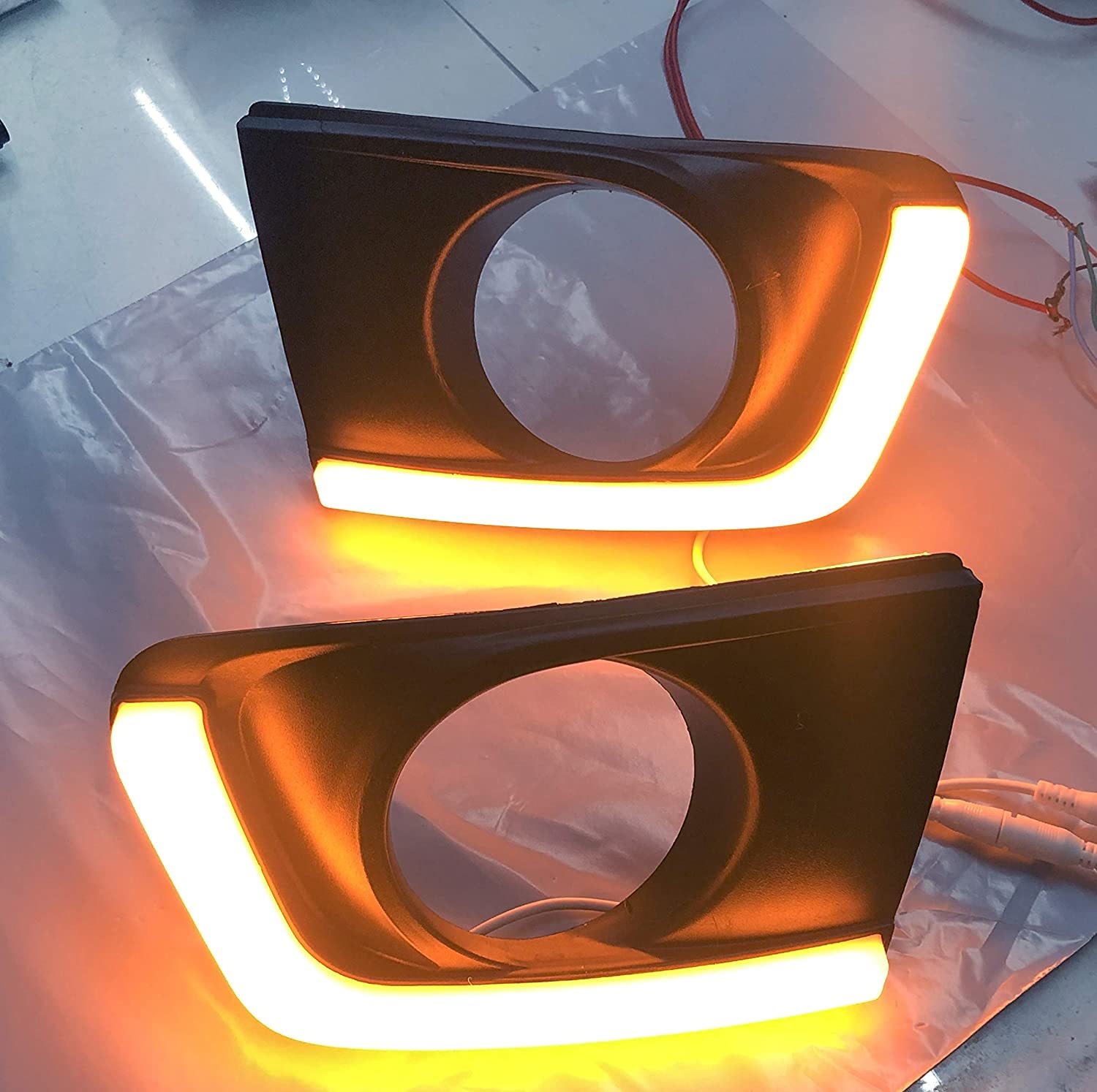 Car Fog Light With Drl For Mahindra Scorpio Type-4 Make (2018)