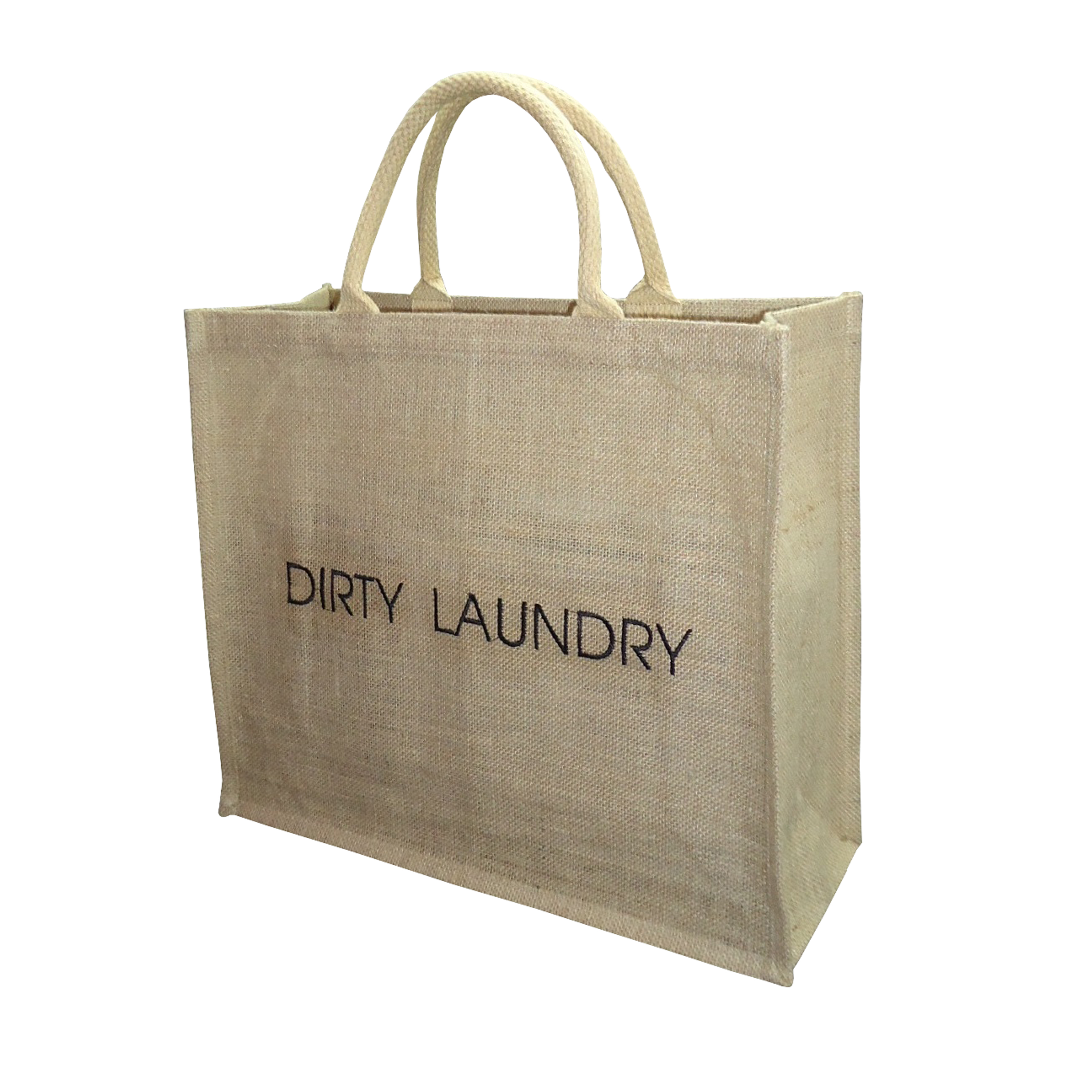 Available In All Color Pp Laminated Jute Shopping Bag With Padded Rope Handle