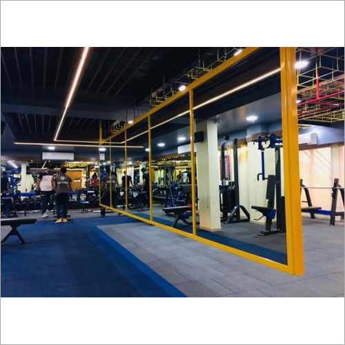 Gym Interior Designs - Wood And Metal Construction, Customizable Dimensions, Neutral Color Palette, Led Lighting, Modern Design Style