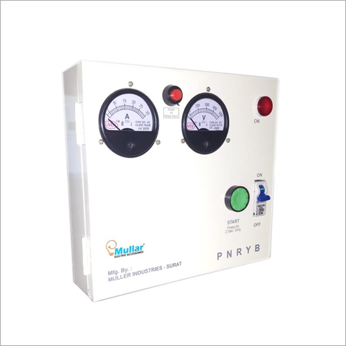 Single Phase Mcb Panel - 220 Volt Rated Voltage | Metal, Powder Coated Finish