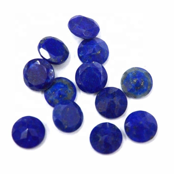 9mm Lapis Lazuli Faceted Round Loose Gemstones Grade: Aaa