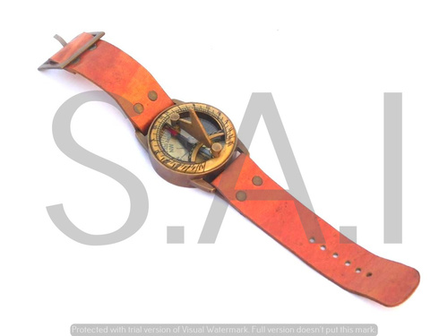 As Shown In Picture Wrist Sundial Compass 2 Antique Sundial Compass Nautical Sundial Compass