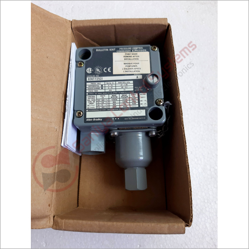 836t-t252j Allen Bradley Pressure Control Switch - Copper Alloy Material, Gray Color | Automatic Water Monitoring, Pump Protection Feature