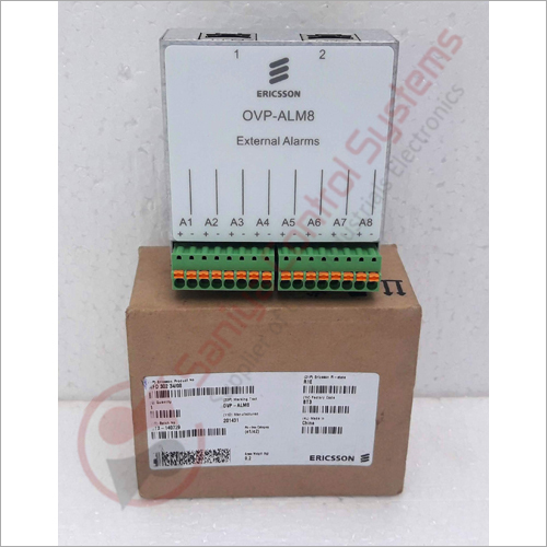 Ericsson Nfd 302 3408 Ovp-alm8 External Alarms - Stainless Steel, Electric Power Supply | Suitable For Electronic Industry, Batch No. Bt3-140729