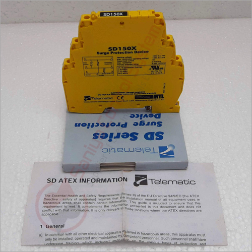 Telematic Mtl Sd 150x Surge Protection Device - 2 Pieces 120v A.c. Rms 132v A.c. Rms Max Voltage 3a Rated Load Current Ideal For Automation Technology