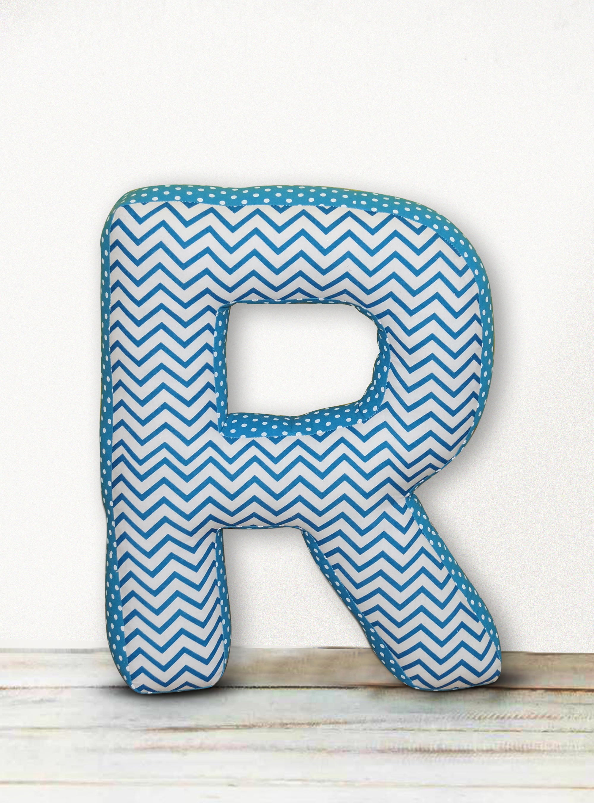 Alphabet Shape Cushion - 100% Cotton, 16 Inch Dimensions | Soft Eco-friendly Microfiber Filling, Customizable Logos, White Color For Baby Care